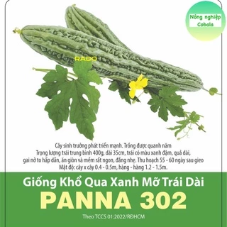 Hạt Giống Khổ Qua Xanh Mỡ Trái Dài (302) 5 Hạt