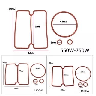 Ron cao su đỏ trên nòng máy nén khí không dầu 550W, 1100W, 1500W