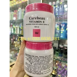 lẻ 1 hủ kem carebeau vitamin e hủ 500ml dưỡng trắng da toàn thân body hàng Thái Lan