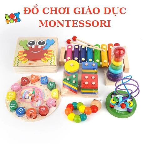 Đồ chơi giáo dục thông minh, giáo cụ Montessori phát triển tư duy cho bé