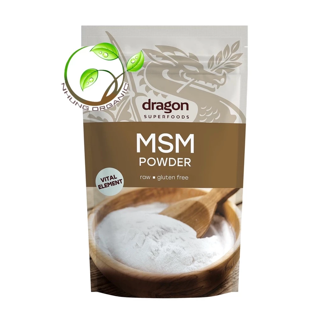 Bột lưu huỳnh MSM hữu cơ Dragon Superfoods 200gam