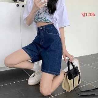 Quần ngố nữ , quần short jean lưng cao siêu hack dáng jean đùi VB ( mã sj1206 )