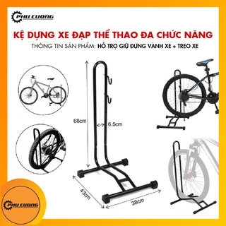 Kệ Dựng - Chân Chống 2 Móc Giữ Cân Bằng Xe Đạp Đa Chức Năng - Giúp Hộ Trợ Kiểm Tra, Bảo Dưỡng Xe Đạp