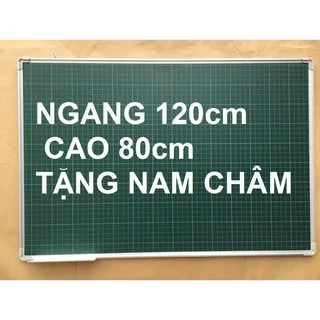 BẢNG TỪ XANH 80 x 120cm KẺ Ô LY TIỂU HỌC CAO CẤP TẶNG KÈM NAM CHÂM + LAU BẢNG