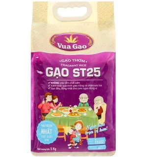 Gạo thơm Vua Gạo ST25 túi 5kg