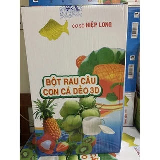 1  thùng bột rau câu con cá dẻo Hiệp Long hoặc Hoàng Long