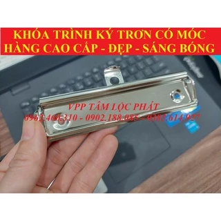 10 chiếc KHÓA TRÌNH KÝ INOX (TRƠN) kèm đinh tán - KẸP TRÌNH KÝ  - KẸP KHÓA INOX TRÌNH KÝ