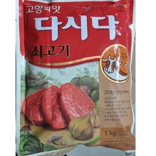 Bột nêm bò dasida hàn quốc 1kg - 쇠다시다