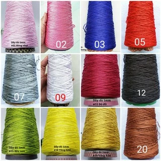 Dây dù 1mm - ( ống như hình) móc nón, túi, ví, giày, làm vòng tay