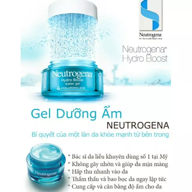 😊 Kem dưỡng ẩm cho Da Neutrogena Hydro Boost Water Gel 48g từ Mỹ