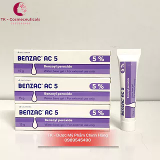 Kem Ngừa Mụn Benzac AC 5 Benzoyl Peroxide - Galderma - 15g