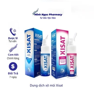 Dung dịch xịt mũi XISAT 75ml người lơn, trẻ em