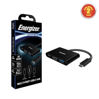 Bộ chuyển USB-C3.1 Hub Energizer USBA/USB-C/HDMI - HC303CV