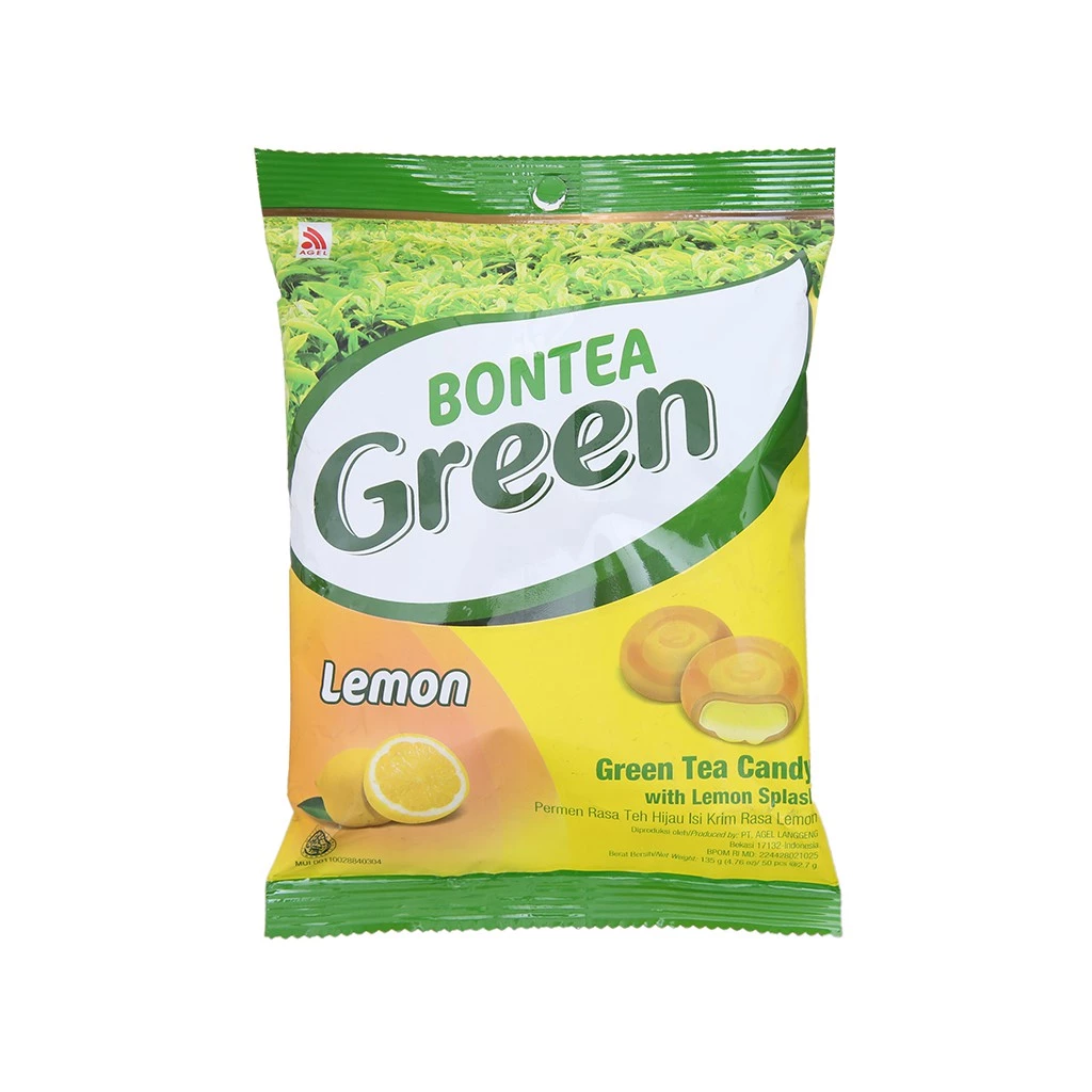 Kẹo trà xanh nhân chanh Bontea Green gói 135g