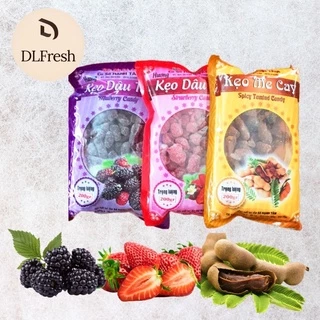 Kẹo trái cây ngào đường DLFresh kẹo dâu tây, dâu tằm, kẹo me 200g