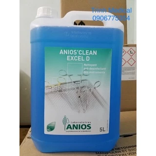 Dung dịch ngâm dụng cụ y tế khử khuẩn Anios Clean Excel D - Can 5 Lít