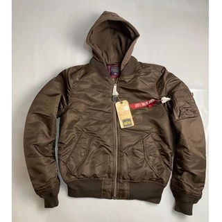 Áo Pilot Ma-1 chính hãng Alpha industries - màu Nâu cafe