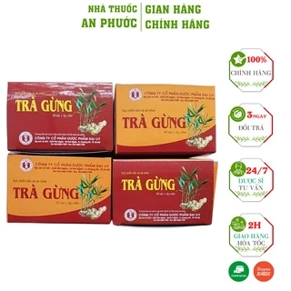 Combo 10 hộp trà gừng Đại Uy ⚡ CAM KẾT CHẤT LƯỢNG ⚡ Hỗ trợ làm ấm bụng, giảm đầy hơi, khó tiêu, buồn nôn