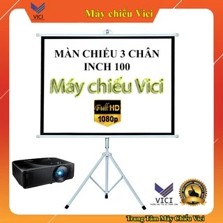 Màn Chiếu 3 Chân 100inch - 1m78 x 1m78. Màn chiếu chất lượng cao, ảnh chiếu sắc nét, khung chân chắc chắn. Màn chiếu rẻ