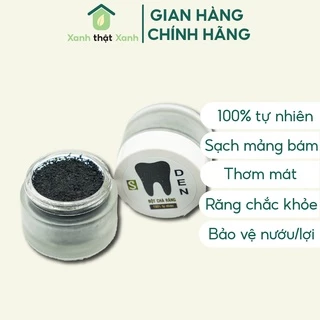 Bột đánh trắng răng DEN Sinh Dược than tre hoạt tính trắng răng lành tính chiết xuất trầu không ngừa hôi miệng, sâu răng