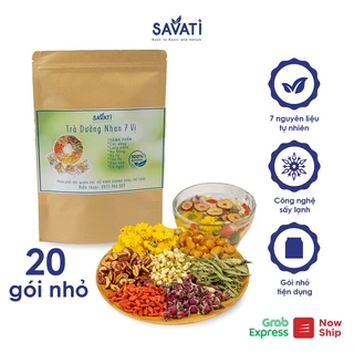 Trà dưỡng nhan 7 vị thảo mộc SAVATI đẹp da, giảm lão hóa - SET 20 GÓI