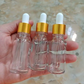 Combo 10 lọ chiết tinh dầu 20ml thủy tinh màu Trong suốt