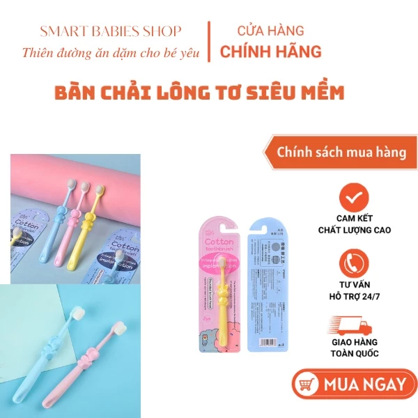 BÀN CHẢI ĐÁNH RĂNG TRẺ EM SỢI LÔNG TƠ SIÊU MỀM