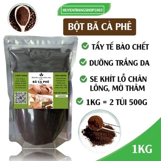 1kg BỘT BÃ CÀ PHÊ đắp mặt, tắm trắng, tẩy da chết nguyên chất HandMade