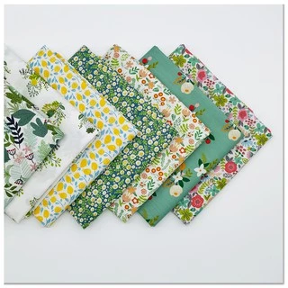 Green Plants Series Vải Cotton Nguyên Chất DIY Handmade Chắp Vá Quilting Gói Vải