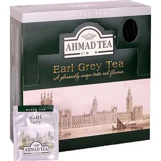 Trà đen Bá tước Ahmad 200g (túi lọc có bao thiếc - 100 túi/hộp) - Ahmad Earl Grey Tea 200g/100bags