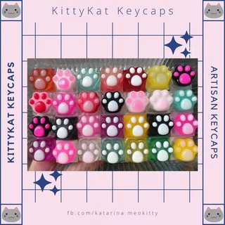 🎁(XẢ HÀNG) Keycap chân mèo 🐾 Neko xuyên led 🐱 Keycaps bé mèo cute handmade trang trí bàn phím cơ gaming (1 nút)