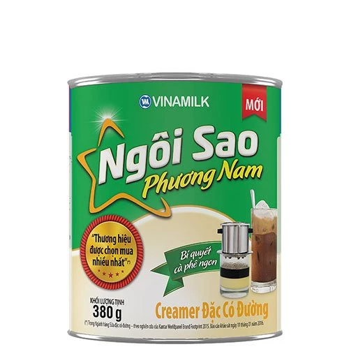 SỮA ĐẶC NGÔI SAO PHƯƠNG NAM XANH LÁ - HỘP THIẾC 380G