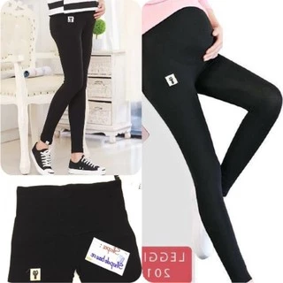 Quần bầu thun cotton legging - có đáp bụng 45-65kg - 𝐐𝟎𝟕