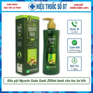 Dầu gội Nguyên Xuân xanh 250ml (Dưỡng tóc, phục hồi hư tổn)