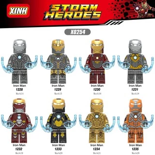 Minifigures Các Mẫu Siêu Anh Hùng Iron Man Phiên Bản Mark14 Mark15 Mark16 Mark18 Mark19 Mark20 Mark21 Mark28 X0254