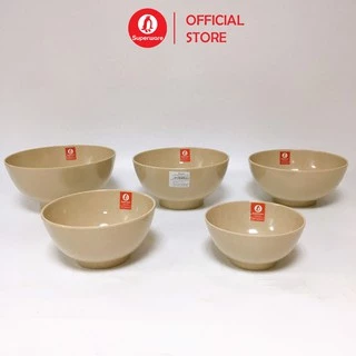 Bát Canh Sâu Lòng SUPERWARE Nhựa Phíp 100% Melamine Nâu Đá - Stone