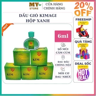 (Chính Hãng) Dầu Gió Kimagi Xanh 6ml- Công Ty Dược Agimexpharm