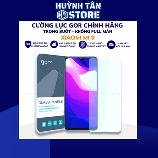 Kính cường lực xiaomi mi 9 trong suốt KHÔNG FULL MÀN chống bám vân tay chính hãng Gor phụ kiện huỳnh tân store