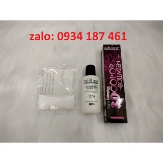 Combo màu nhuộm Lavox+100ml oxy+bao tay