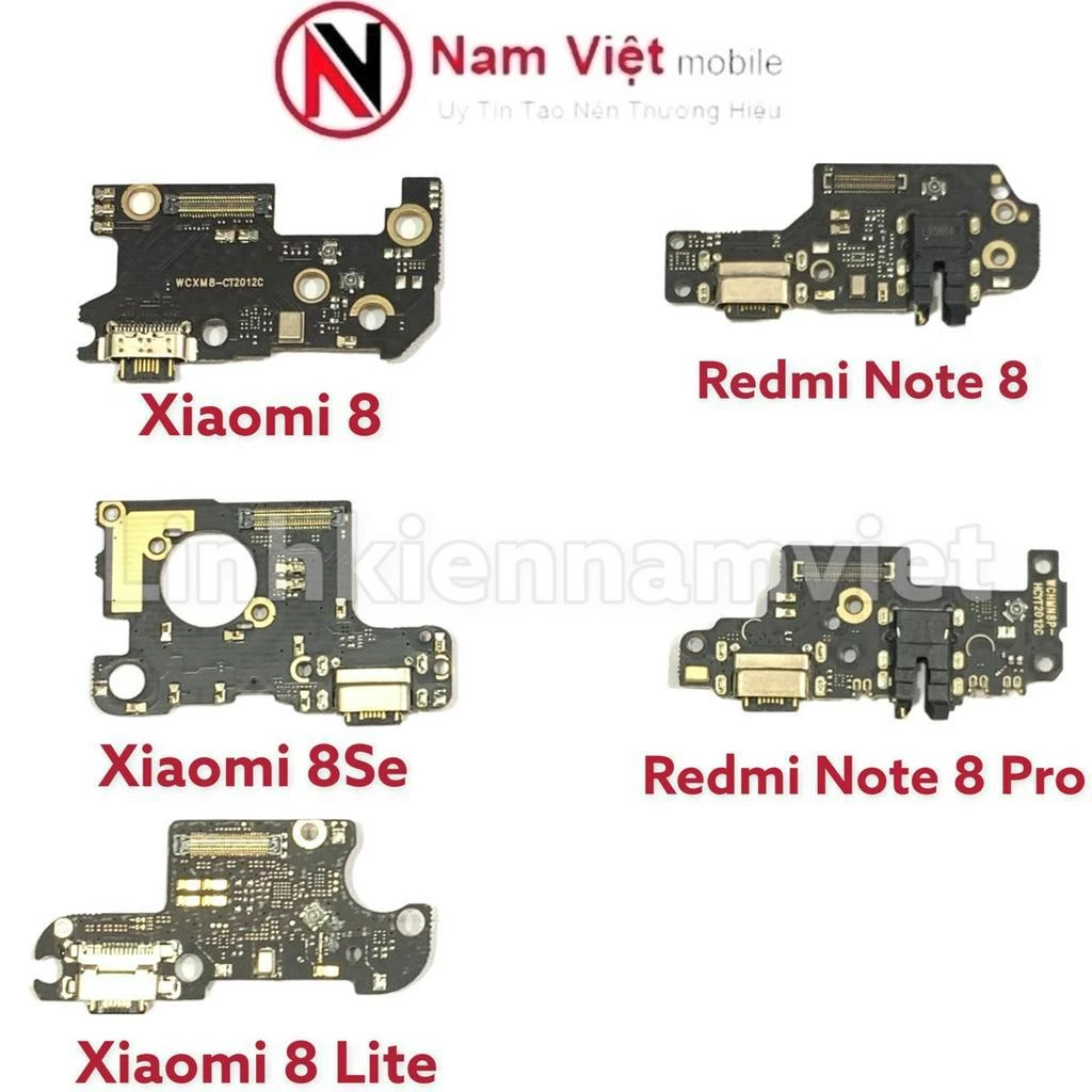 Cụm chân sạc bộ Xiaomi 8/ Xiaomi 8SE / Xiaomi 8 Lite/ Redmi Note 8/ Redmi Note 8 Pro