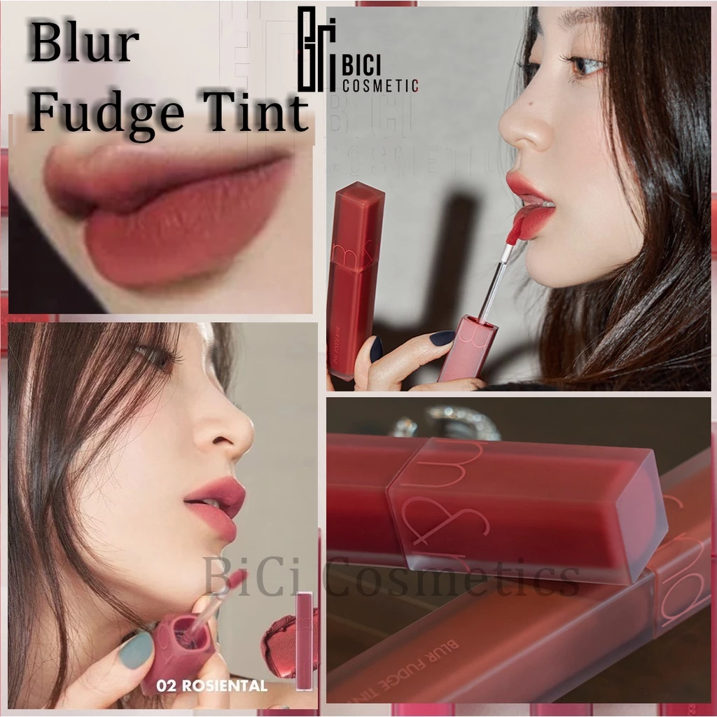 (Màu 01->08) Son Kem Lì Lên Màu Chuẩn, Mịn Môi ROMAND Blur Fudge Tint