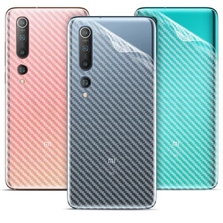 (3 mảnh)Miếng dán PPF mặt sau sợi carbon cho Xiaomi Mi 11 Lite 5G NE 10T 9T 11T Pro Redmi Note 11S 11 10 10S 9 8 Pro 10C 10 9T 9C 9A Poco M4 M3 X3 F2 NFC Pro