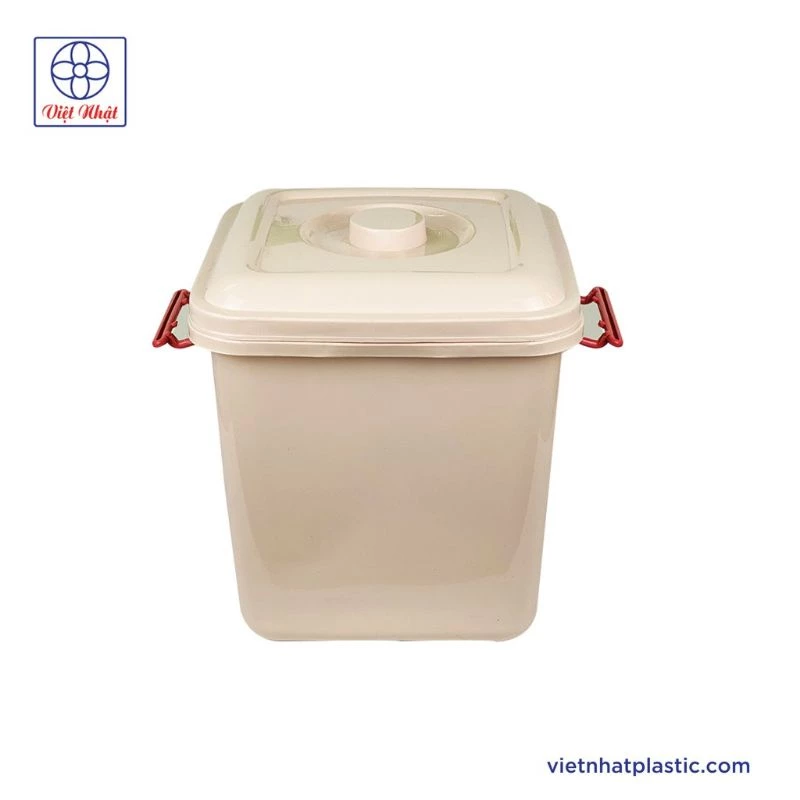 Thùng đựng gạo có nắp và tay khóa loại dày 10kg, 15kg