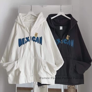 Áo khoác nỉ hoodie Form rộng chữ MEXICAN