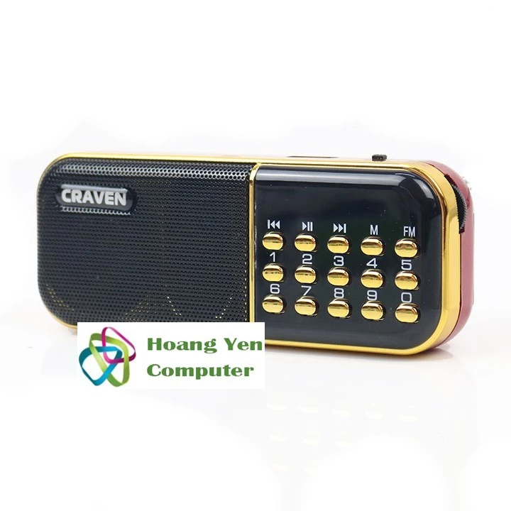 Loa Nghe Thẻ Nhớ, Đài FM CR25A Âm Thanh Cực Lớn - BH 6 Tháng - Hoàng Yến Computer
