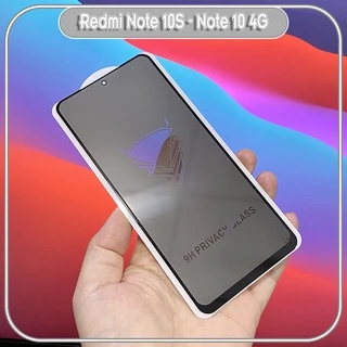 Kính cường lực cho Xiaomi Redmi Note 10S - Remi Note 10 4G chống nhìn trộm full viền đen