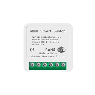 Công Tắc WiFi 2 chiều App Tuya (MINI SMART SWITCH) Nhét đế âm 16A dùng kết hợp với công tắc tơ, công tắc cầu thang.