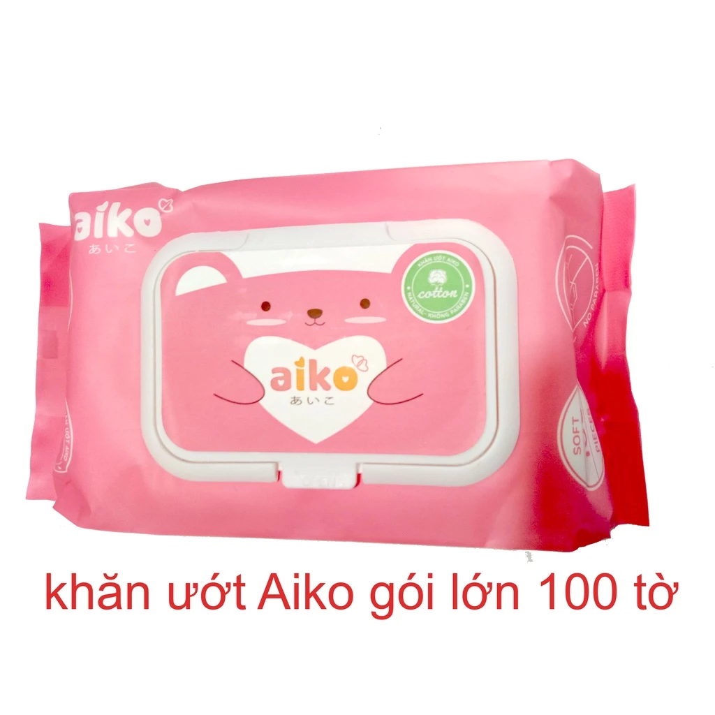 Khăn ướt cho bé AIKO không mùi 100 tờ