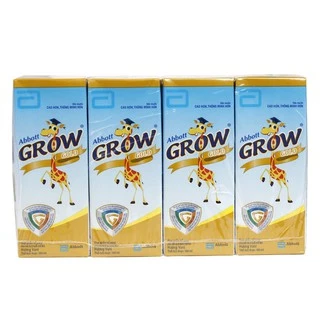 (HSD  2025)Lốc 4 hộp Sữa nước Abbott Grow Gold 180ml và 110ml