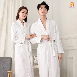 [5 Sao] Áo Choàng Tắm Khách Sạn, Áo Choàng Tắm Vải Tổ Ong Chất Liệu 100% Cotton